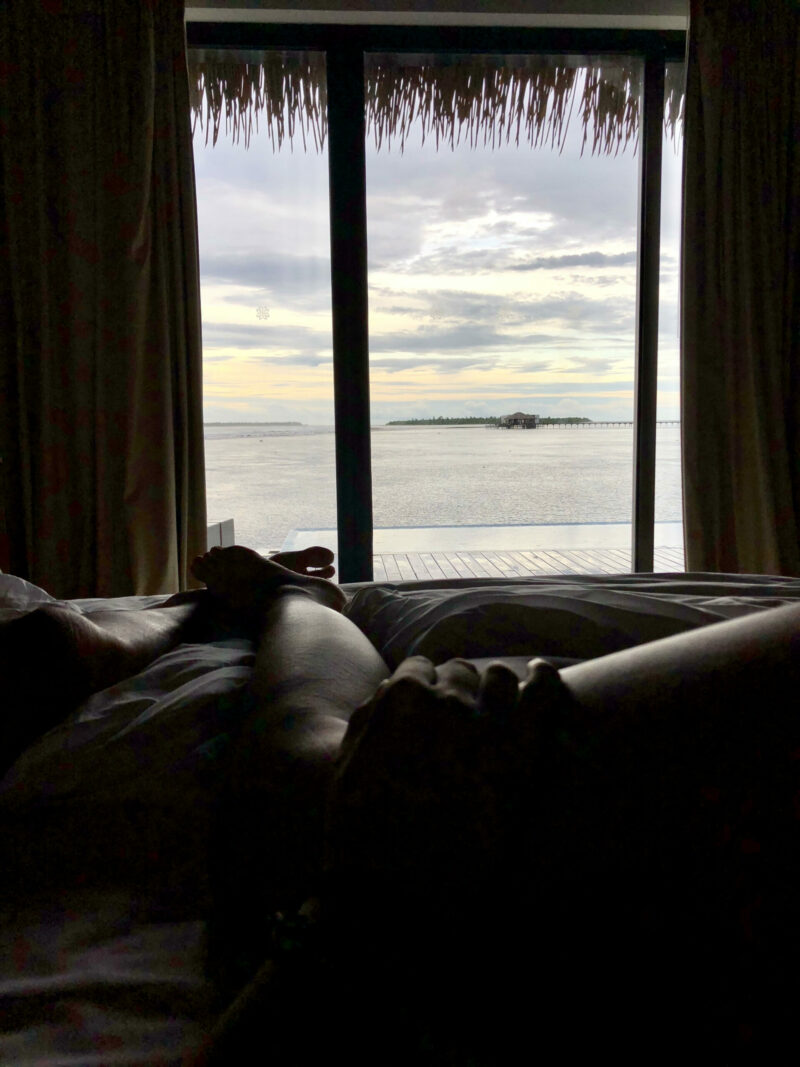 desde la cama vista del mar