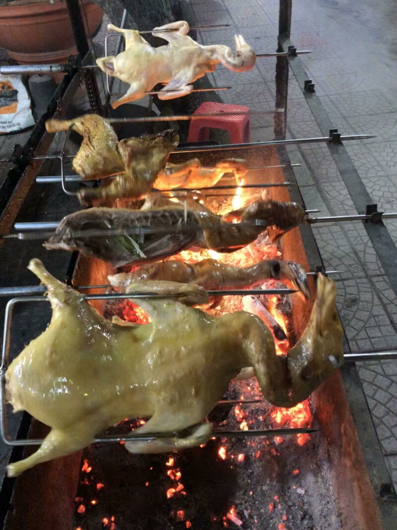 barbacoa de patos.