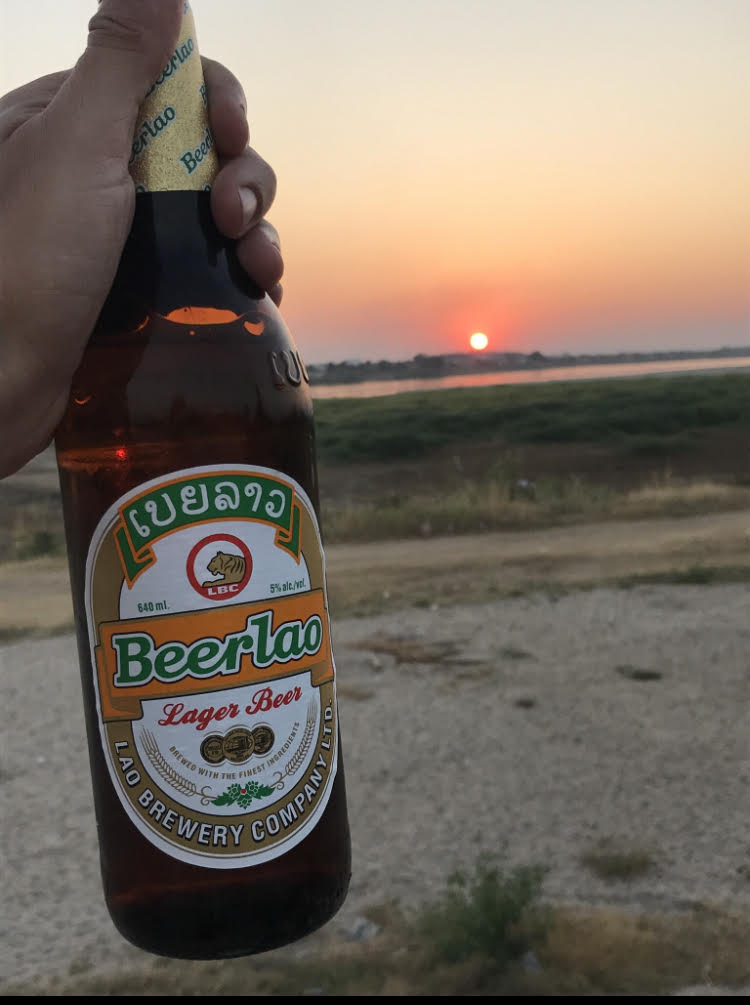 Cerveza Beerlao en el mekong